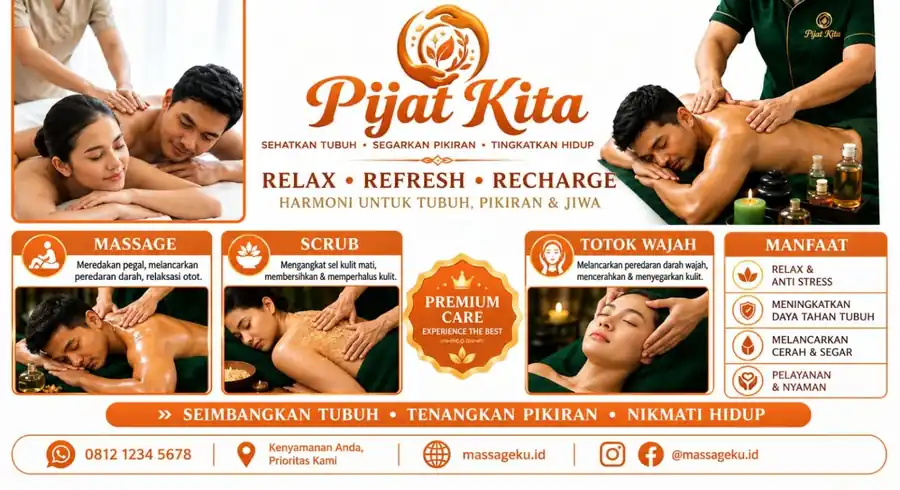 Massage + Scrub + Totok Wajah